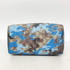 Gucci Handbag GG Camouflage Brown Blue Silver 2-Way Bag — view 3