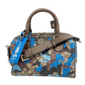 Gucci Handbag GG Camouflage Brown Blue Silver 2-Way Bag