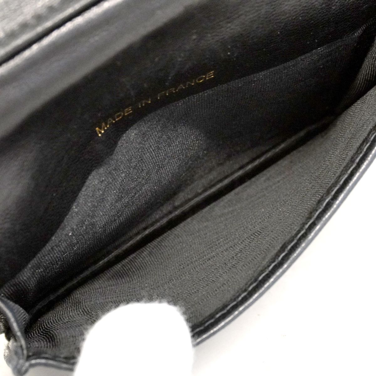 Chanel Card Case Caviar Leather Black — view 7
