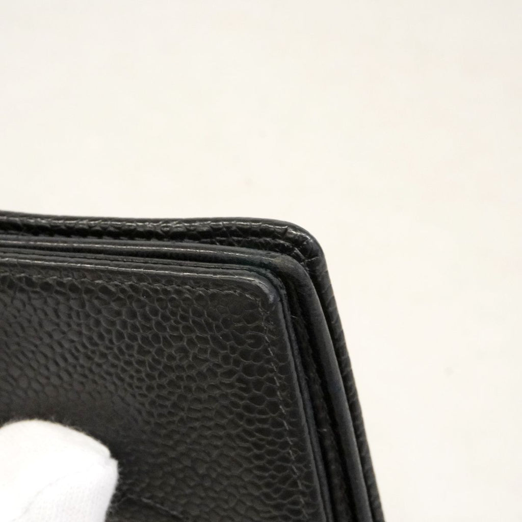 Chanel Card Case Caviar Leather Black — view 6