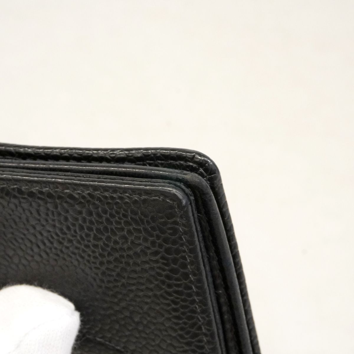 Chanel Card Case Caviar Leather Black — view 6