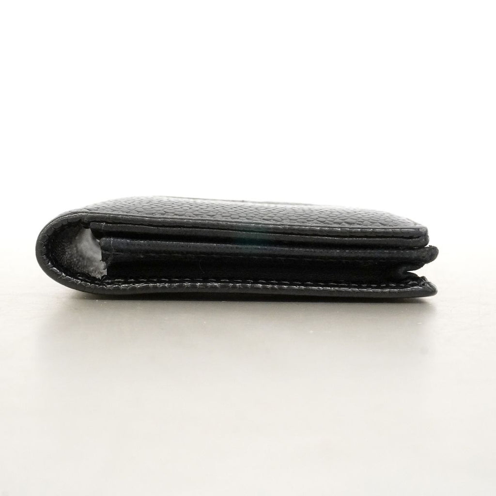 Chanel Card Case Caviar Leather Black — view 3