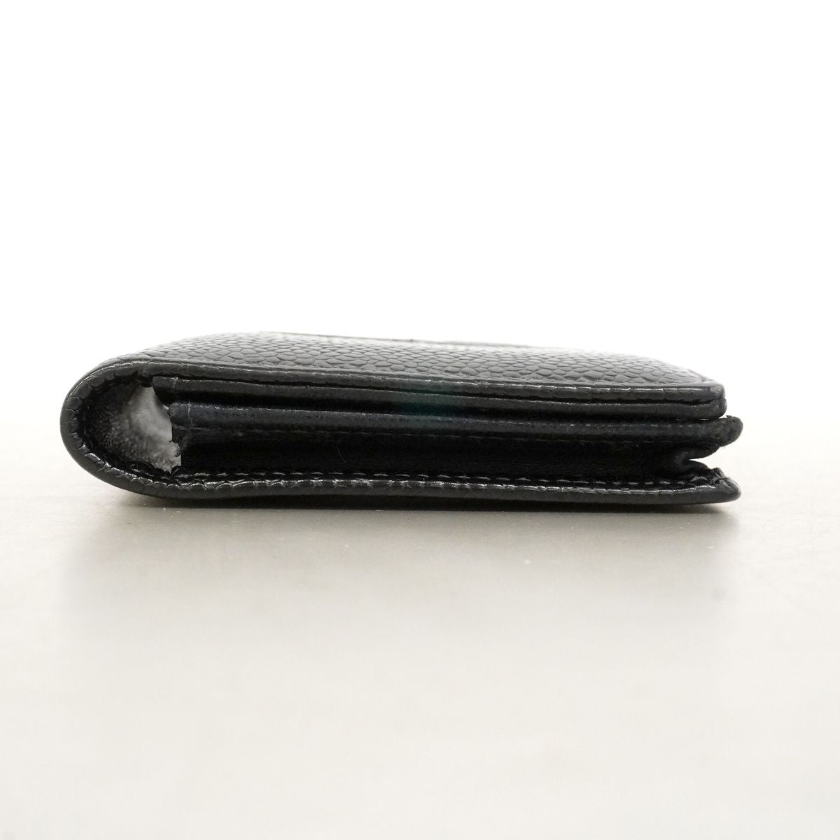 Chanel Card Case Caviar Leather Black — view 3