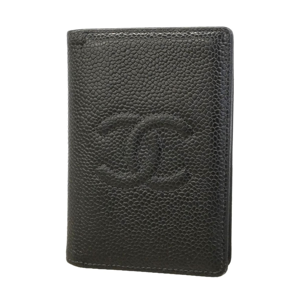 Chanel Card Case Caviar Leather Black