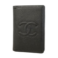 Chanel Card Case Caviar Leather Black
