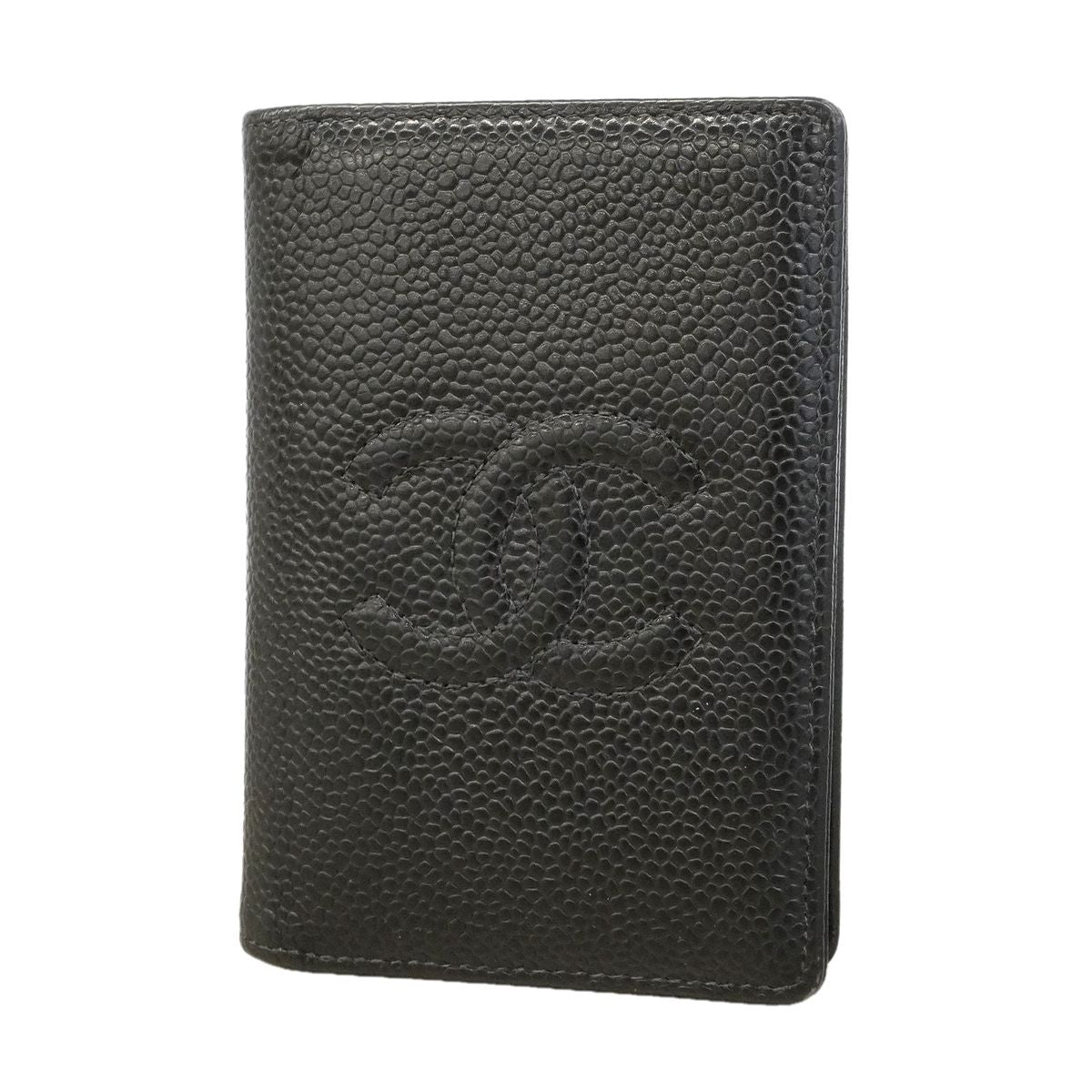 Chanel Card Case Caviar Leather Black