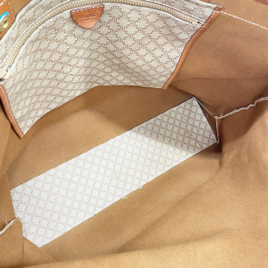 Celine Tote Bag Macadam Beige Gold — view 4