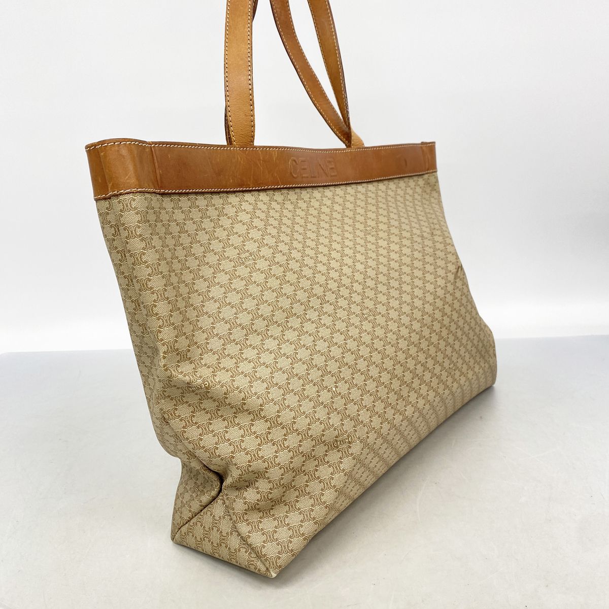 Celine Tote Bag Macadam Beige Gold — view 2