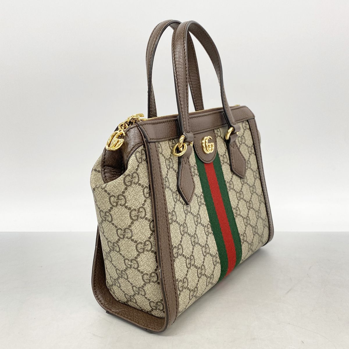 Gucci Handbag Ophidia Brown Gold 2-Way Bag — view 2