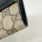Gucci Wallet GG Supreme Black Brown Gold — view 5