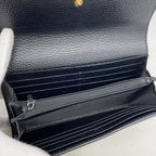 Gucci Wallet GG Supreme Black Brown Gold — view 3