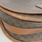 Celine Shoulder Bag Macadam Brown Gold — view 7