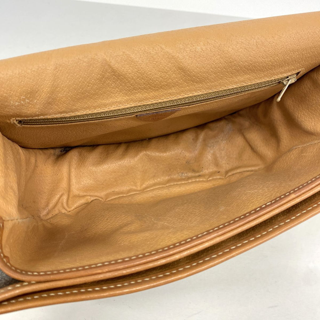 Celine Shoulder Bag Macadam Brown Gold — view 4