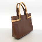 Gucci Handbag Leather Brown Silver — view 2