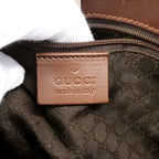 Gucci Handbag Leather Brown Silver — view 5