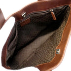 Gucci Handbag Leather Brown Silver — view 4