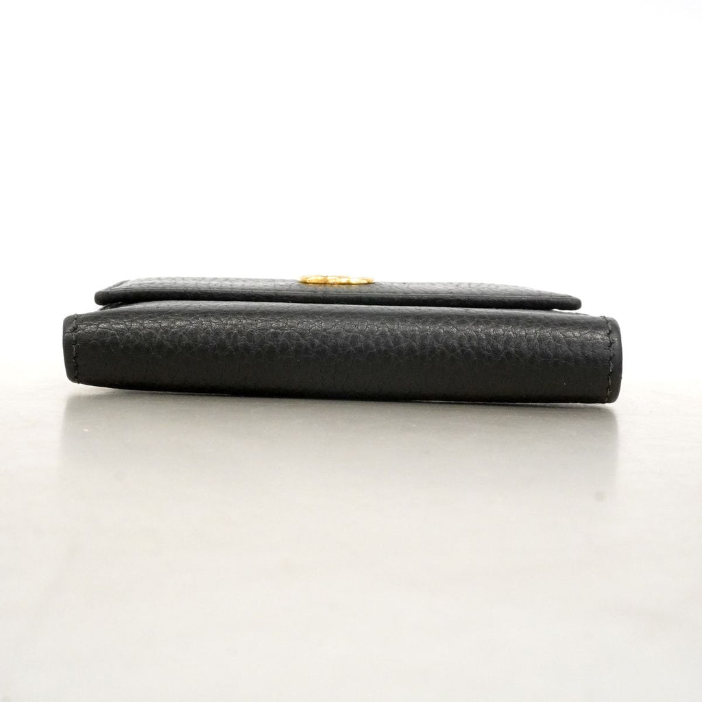Gucci Wallet GG Marmont Leather Black Gold — view 3