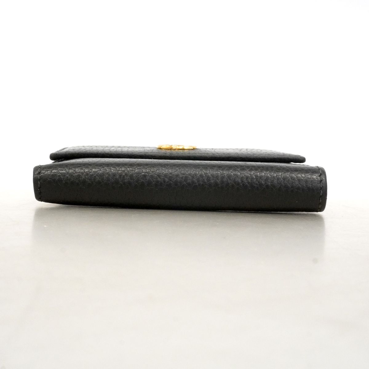 Gucci Wallet GG Marmont Leather Black Gold — view 3