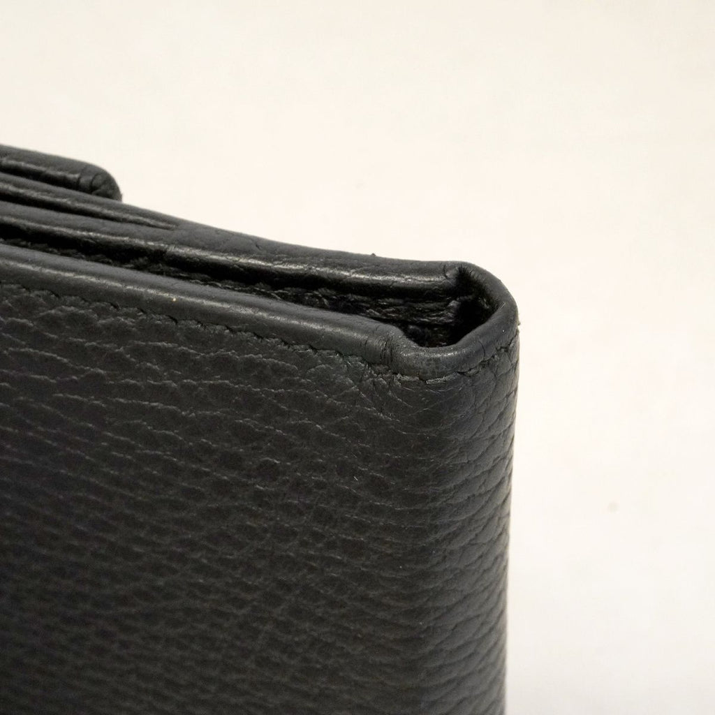 Gucci Wallet GG Marmont Leather Black Gold — view 7