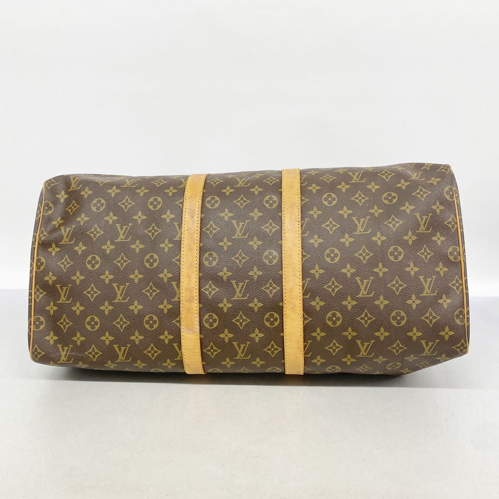 Louis Vuitton Boston Bag Monogram Keepall 55 Brown — view 3
