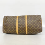Louis Vuitton Boston Bag Monogram Keepall 55 Brown — view 3