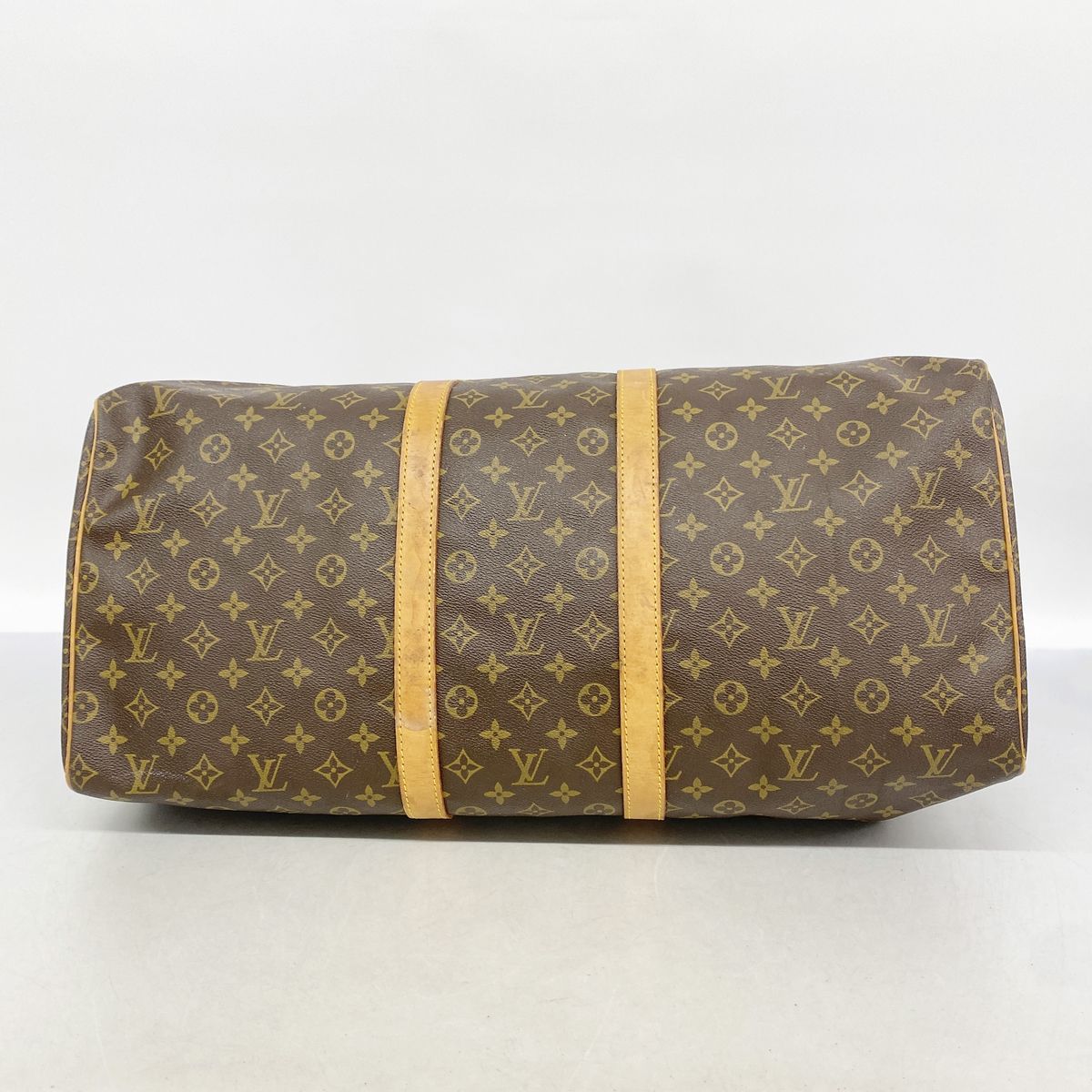 Louis Vuitton Boston Bag Monogram Keepall 55 Brown — view 3