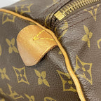 Louis Vuitton Boston Bag Monogram Keepall 55 Brown — view 8