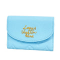 Louis Vuitton Coin Purse Monogram Empreinte Porte Monnaie Rosalie Gray Blue
