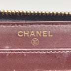 Chanel Wallet Quilted Caviar Leather Black Gold — view 4