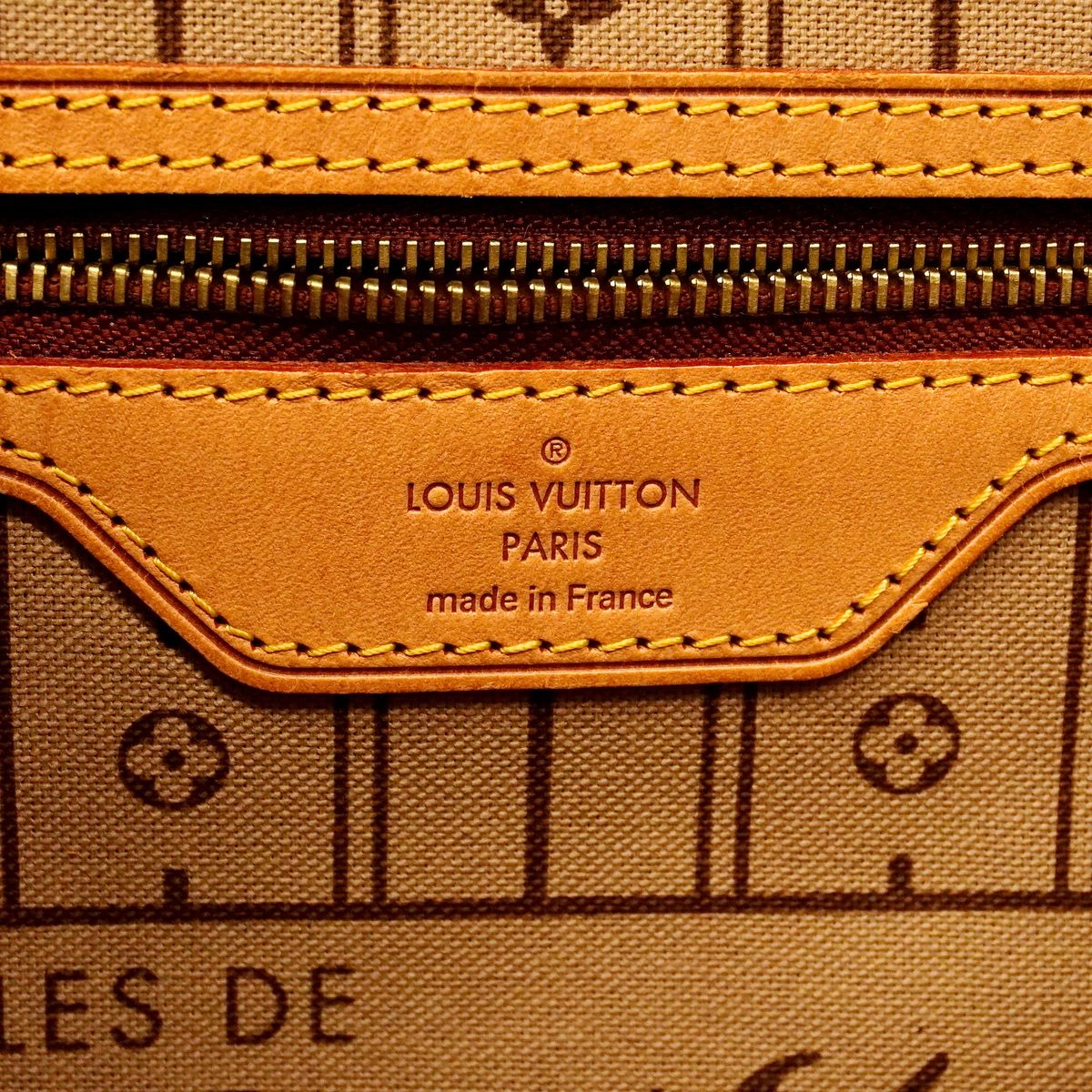 Louis Vuitton Tote Bag Monogram Neverfull MM Brown — view 5