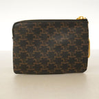 Celine Coin Purse Triomphe Brown Gold — view 8