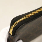 Celine Coin Purse Triomphe Brown Gold — view 6
