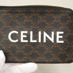 Celine Coin Purse Triomphe Brown Gold — view 7