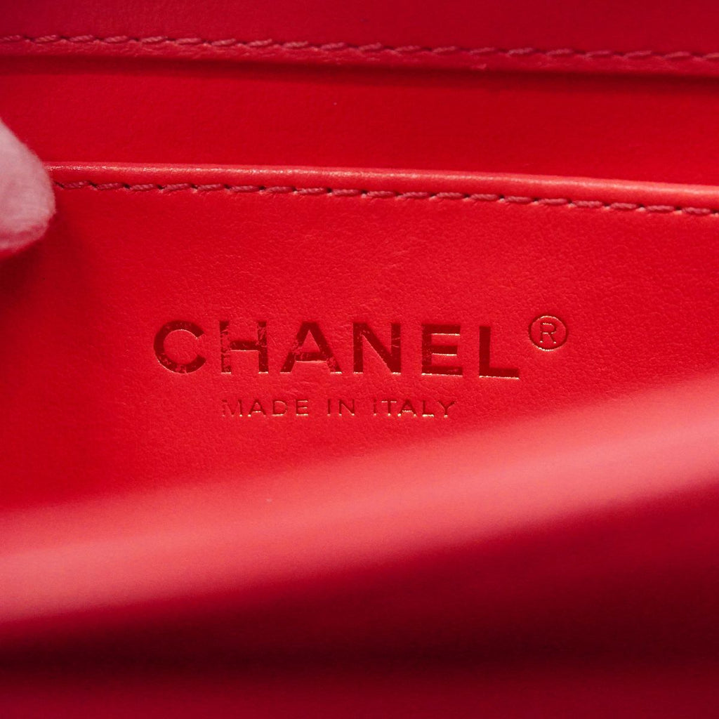 Chanel Handbag Quilted Lambskin Pink Gold 2-Way Bag — view 5