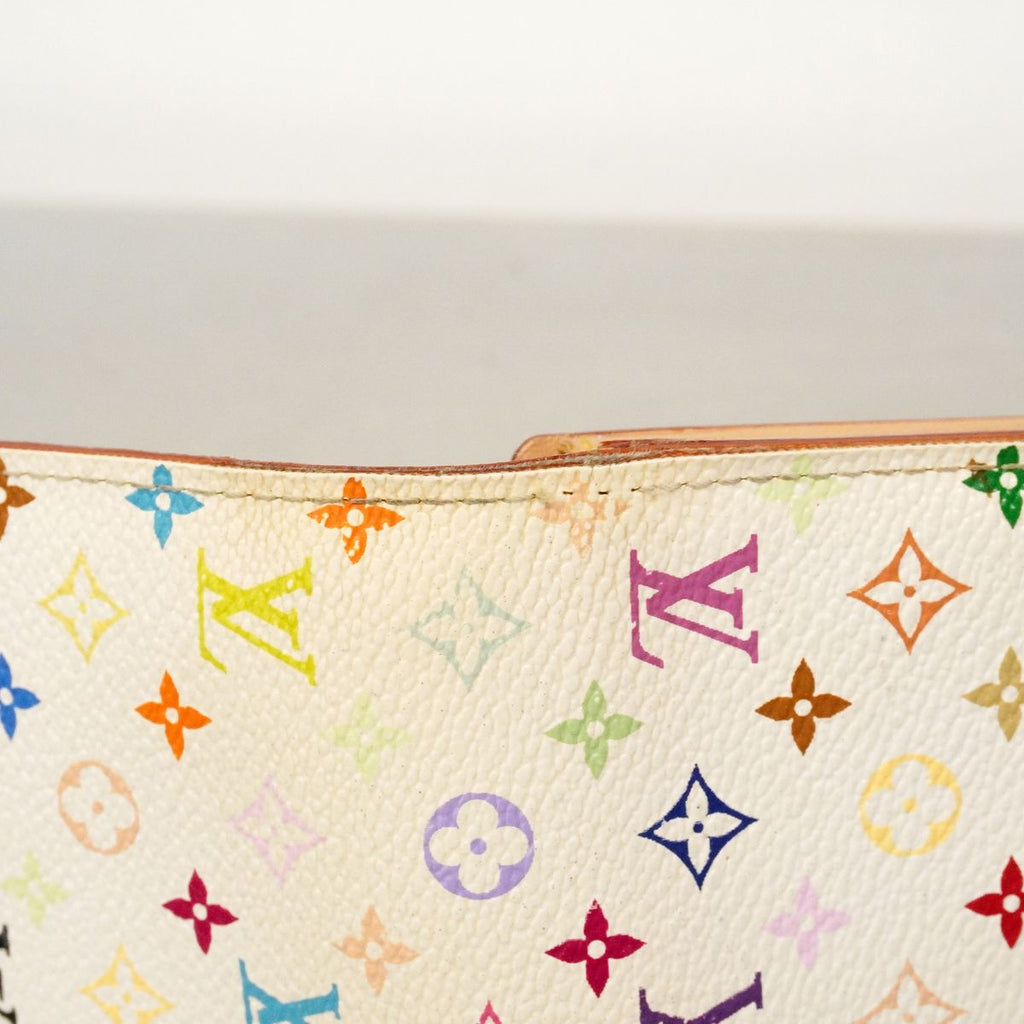 Louis Vuitton Wallet Monogram Multicolor Portefeuille Monnaie Credit Blanc — view 7