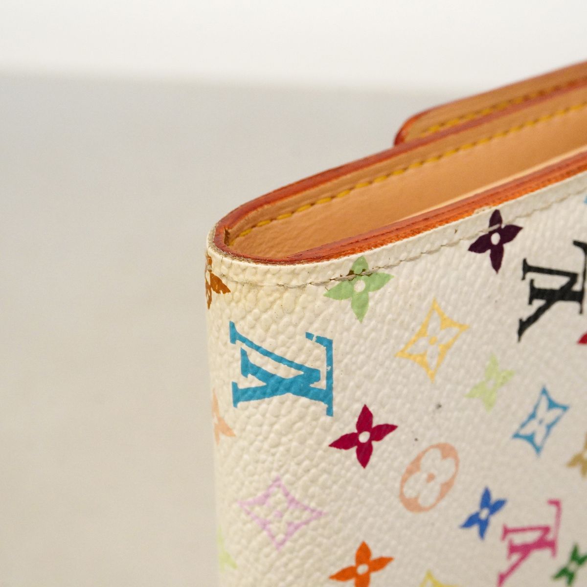 Louis Vuitton Wallet Monogram Multicolor Portefeuille Monnaie Credit Blanc — view 6