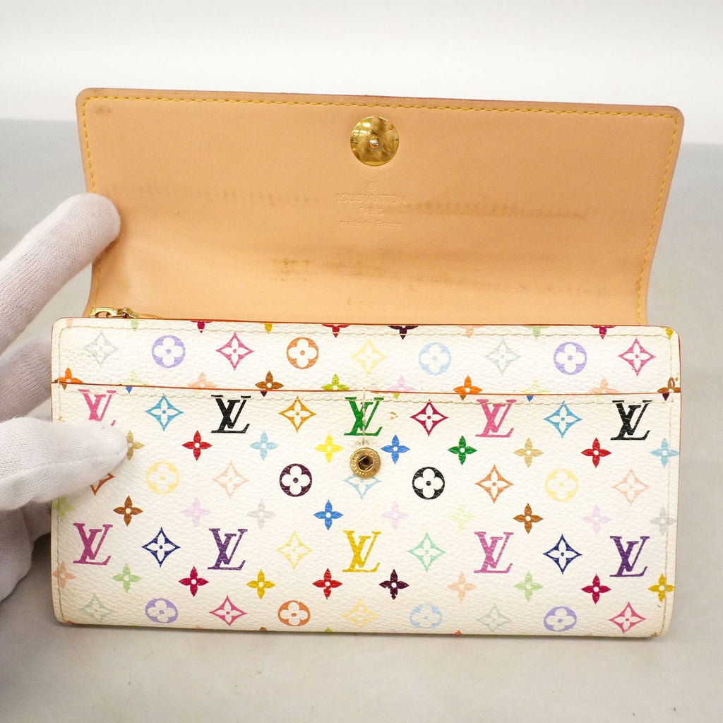 Louis Vuitton Wallet Monogram Multicolor Portefeuille Monnaie Credit Blanc — view 8