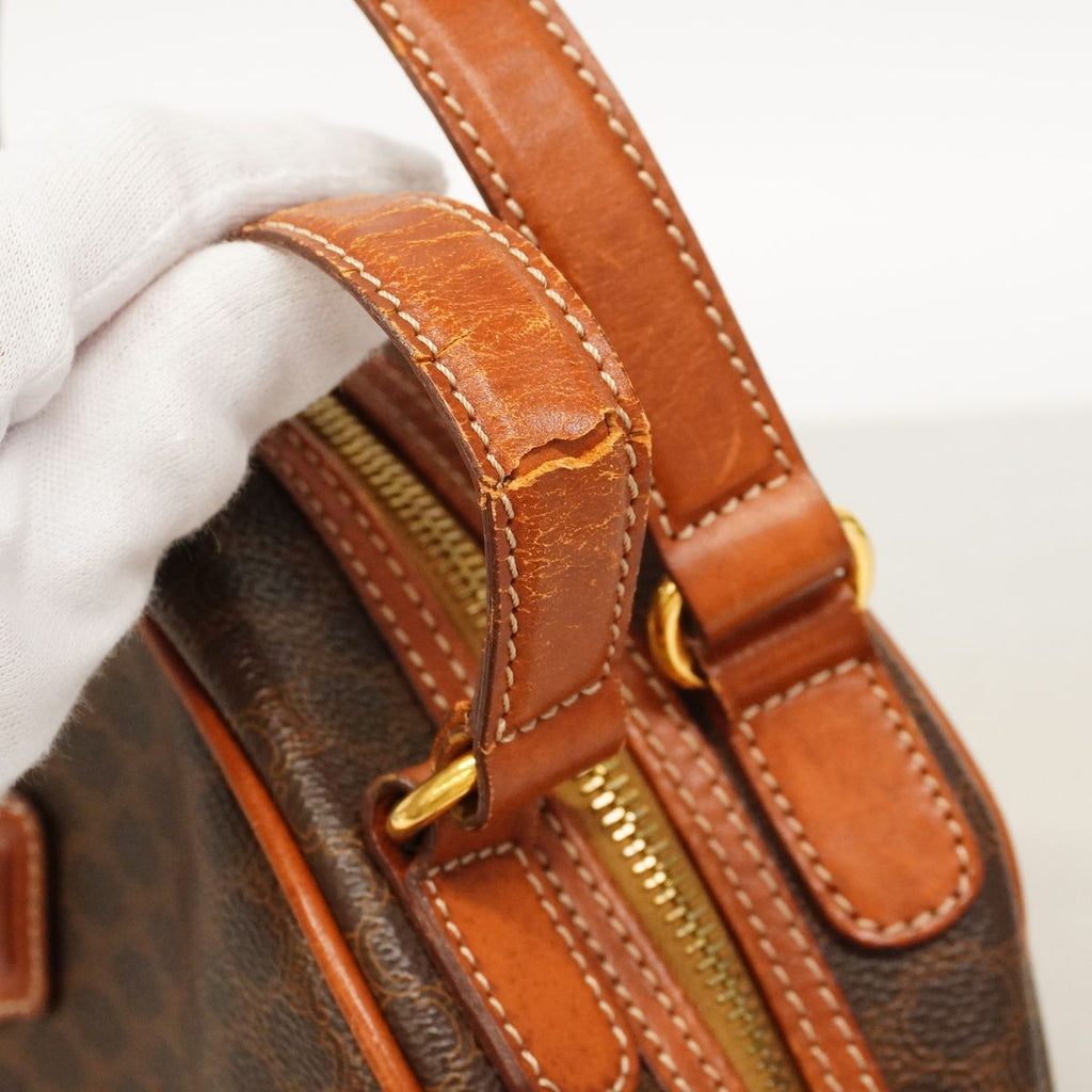 Celine Handbag Macadam Brown Gold — view 7