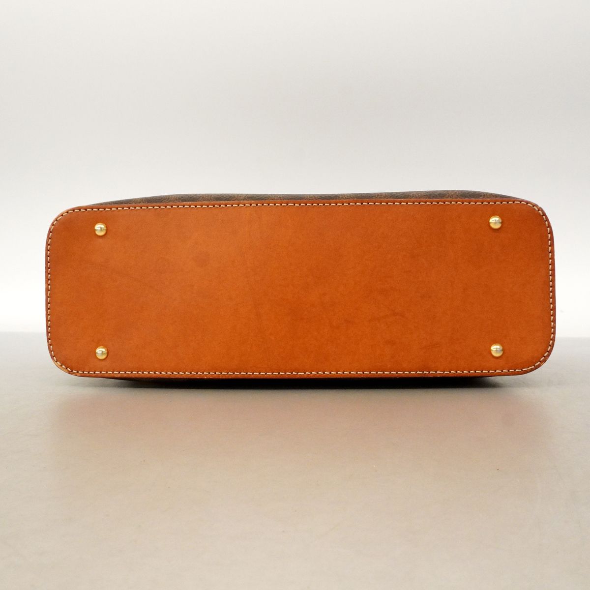 Celine Handbag Macadam Brown Gold — view 3