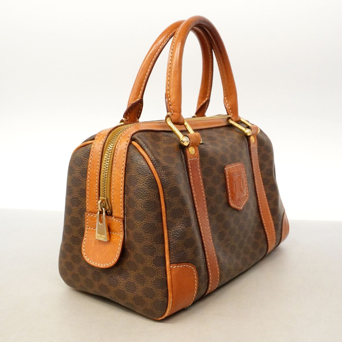 Celine Handbag Macadam Brown Gold — view 2
