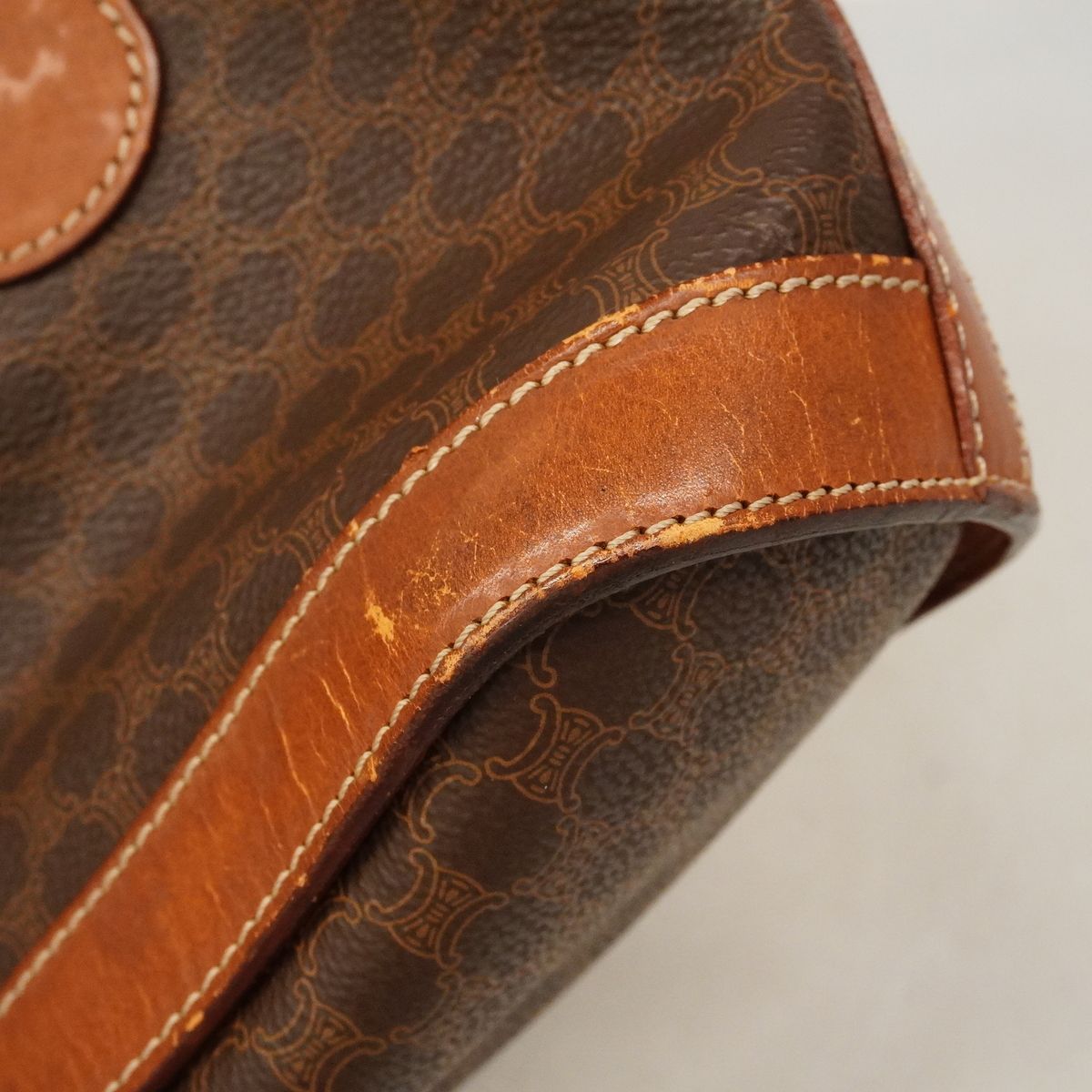 Celine Tote Bag Macadam Brown Gold — view 6