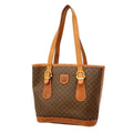 Celine Tote Bag Macadam Brown Gold
