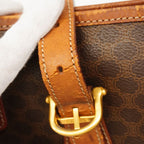 Celine Tote Bag Macadam Brown Gold — view 7