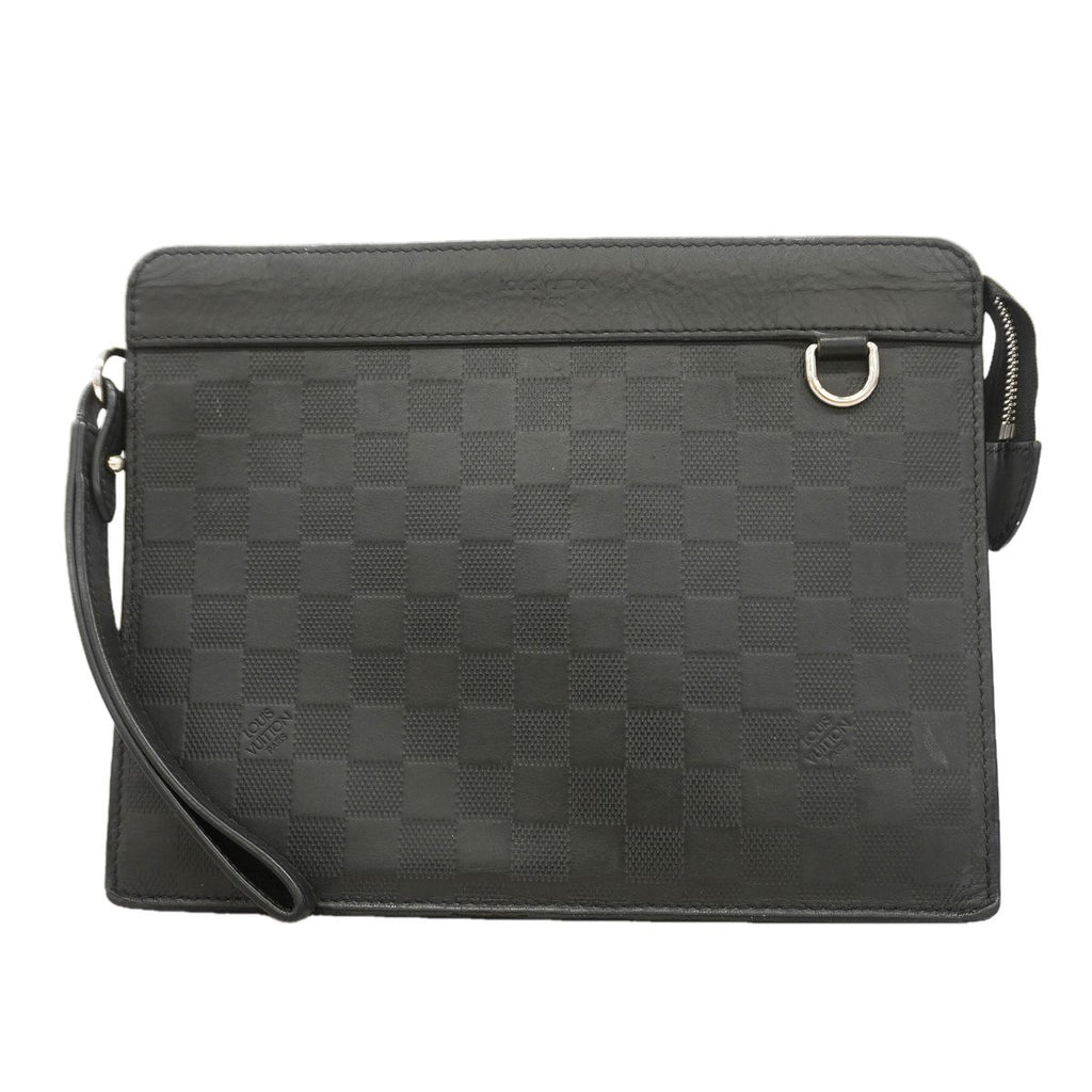 Louis Vuitton Clutch Damier Infini Stand Pouch Onyx