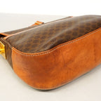Celine Shoulder Bag Macadam Brown Gold — view 6