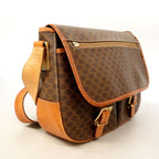 Celine Shoulder Bag Macadam Brown Gold — view 2