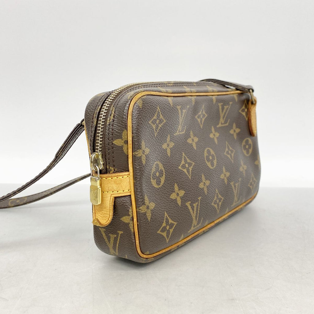 Louis Vuitton Shoulder Bag Monogram Pochette Marly Bandouliere Brown — view 2