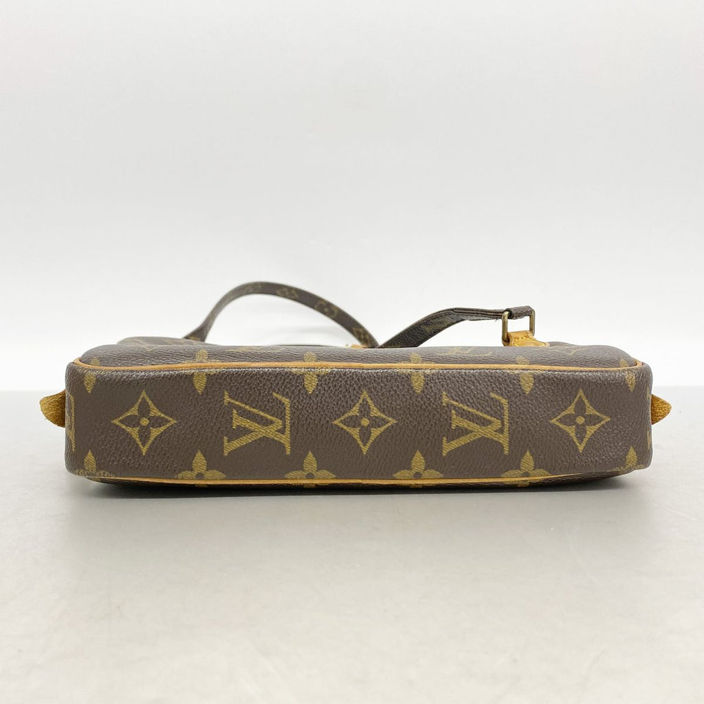 Louis Vuitton Shoulder Bag Monogram Pochette Marly Bandouliere Brown — view 3