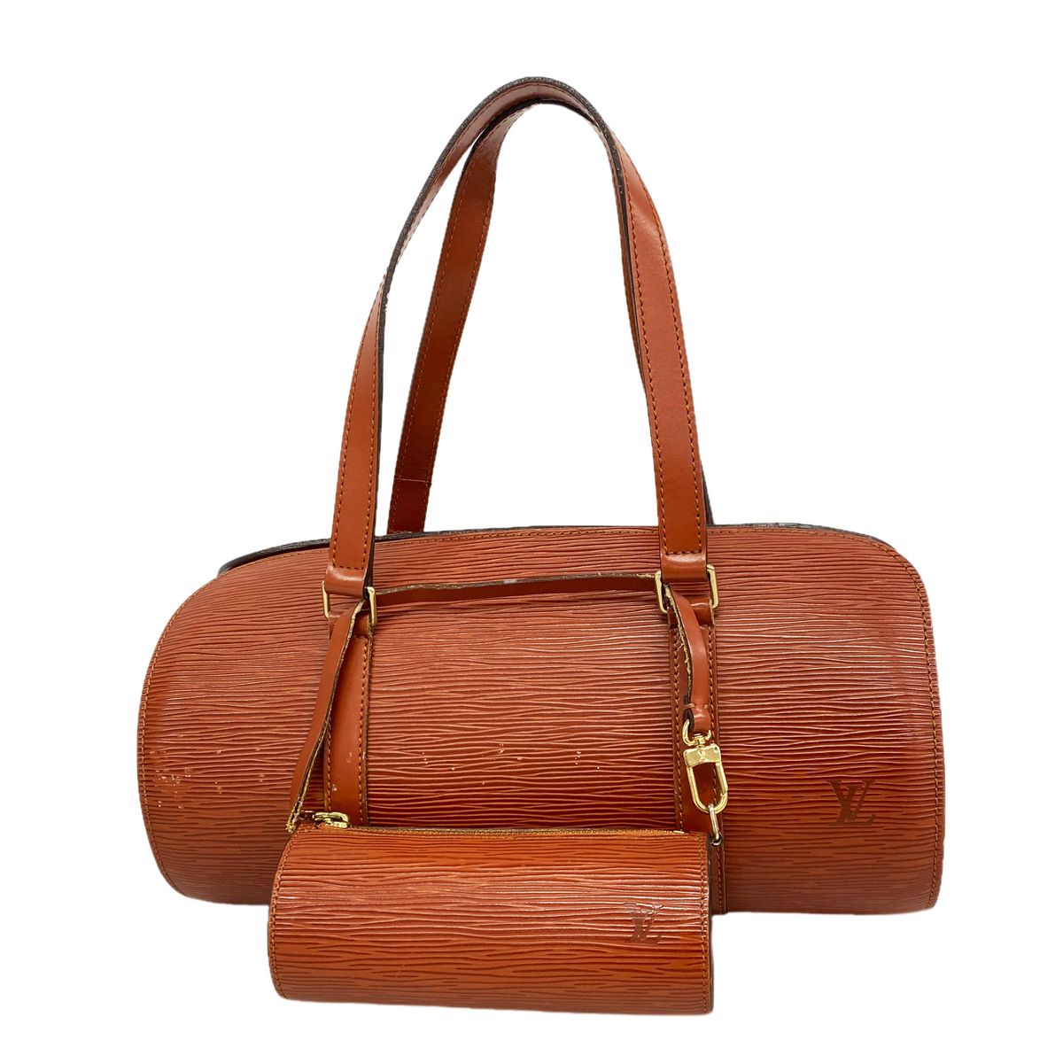 Louis Vuitton Handbag Epi Soufflot Kenya Brown