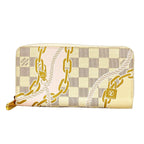 Louis Vuitton Wallet Damier Azur Nautical Zippy White